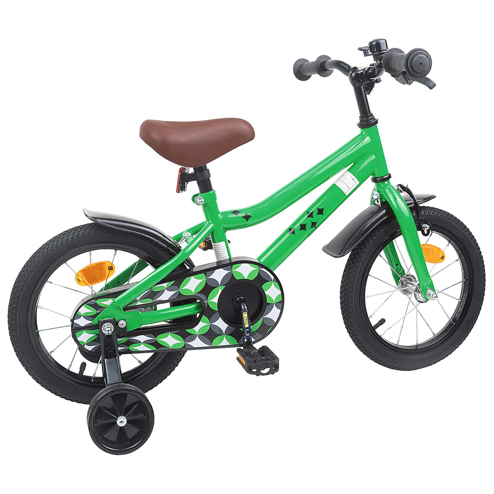 Bicicletta per Bambini 12 Pollici per bambini di 2-4 anni Verde