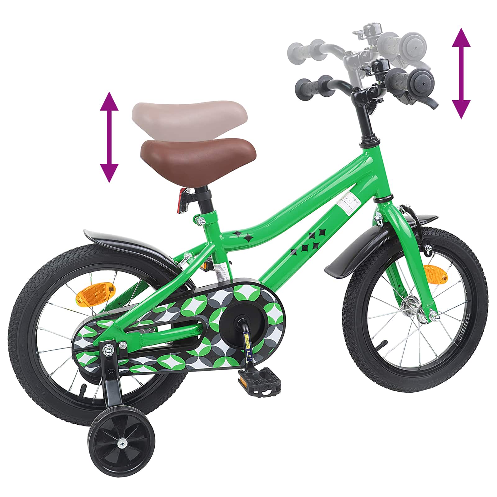 Bicicletta per Bambini 14 Pollici per bambini da 3 a 5 anni