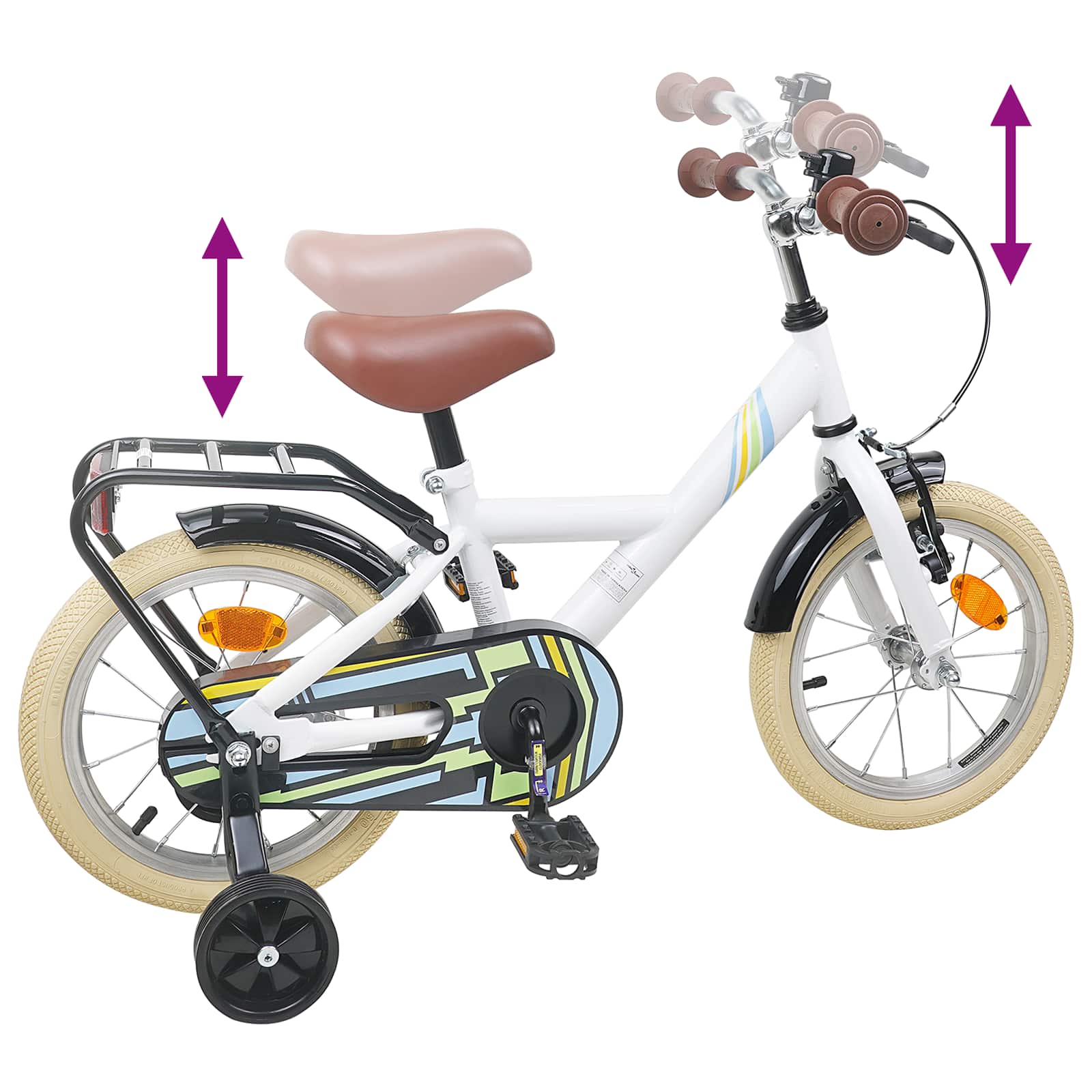 Bicicletta per Bambini 14 Pollici per bambini da 3 a 5 anni