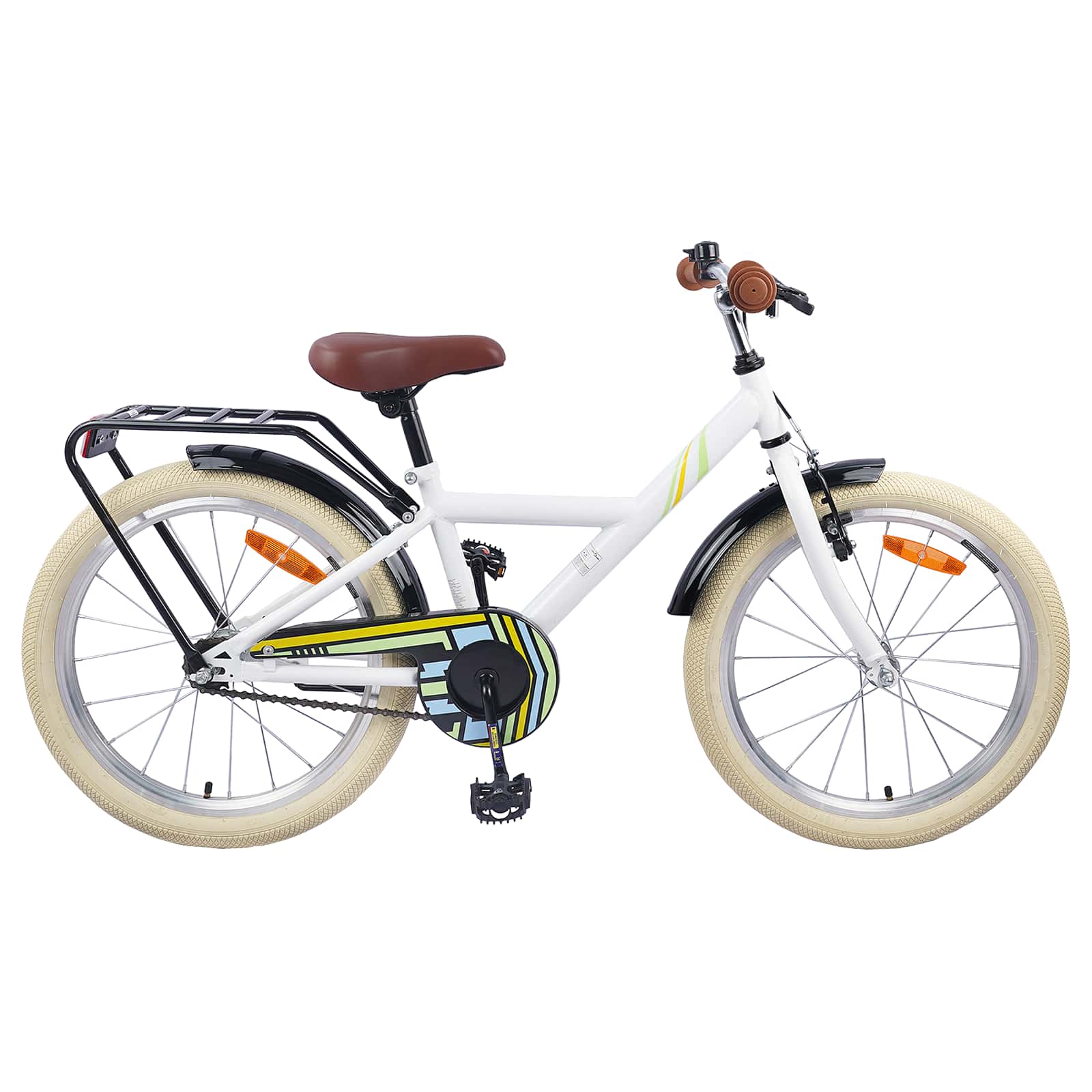 Bicicletta per Bambini 24 Pollici per 8-12 anni Bianco