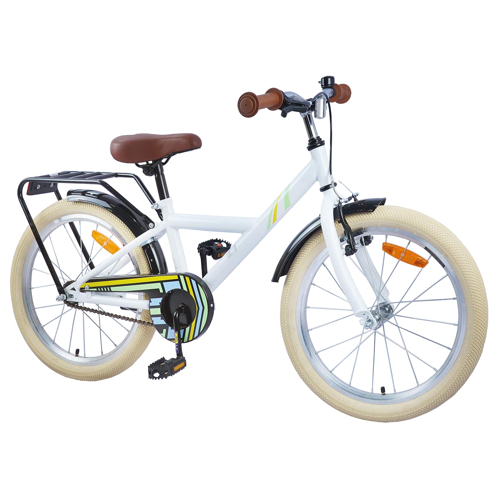Bicicletta per Bambini 24 Pollici per 8-12 anni Bianco