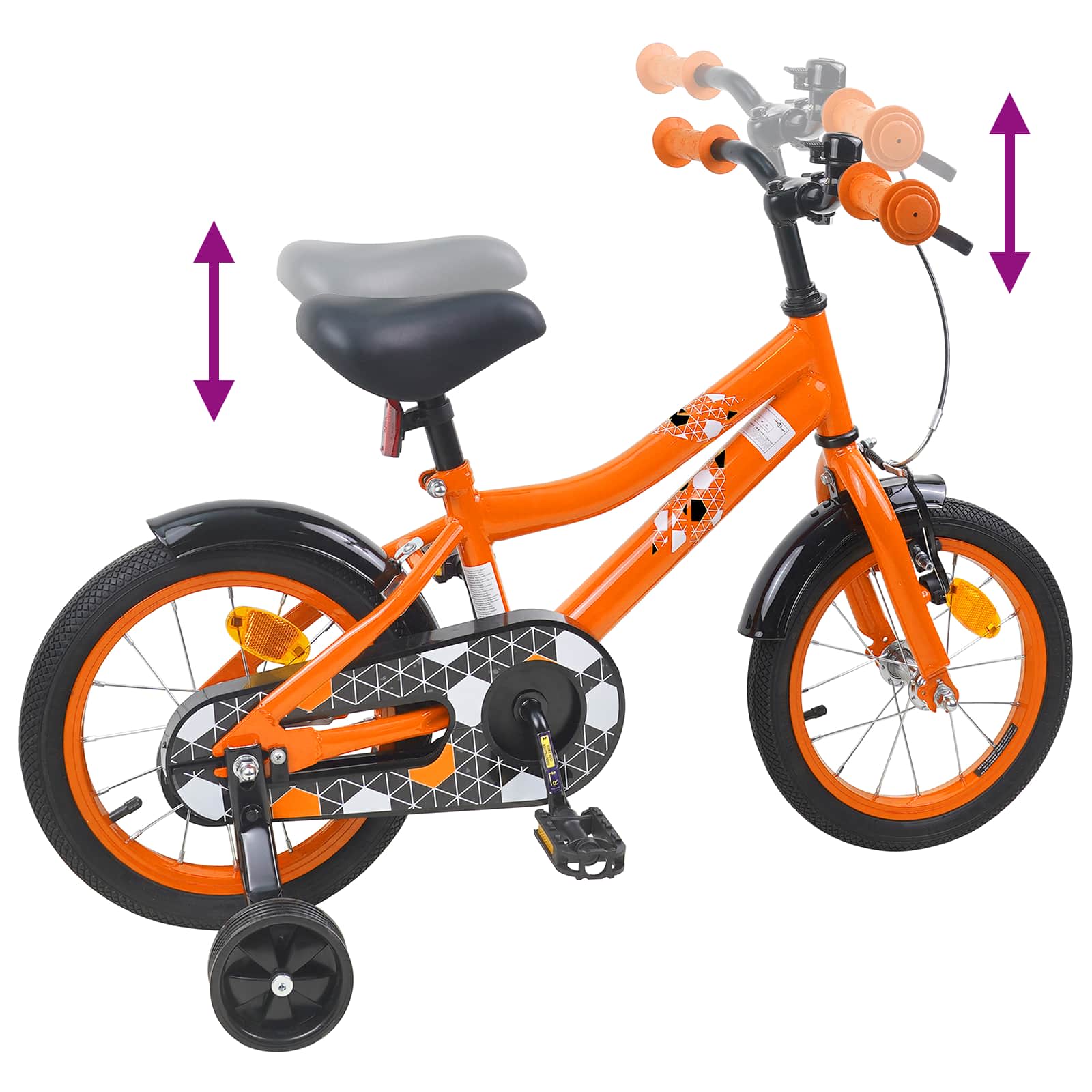 Bicicletta per Bambini 16 Pollici per bambini di 4-6 anni