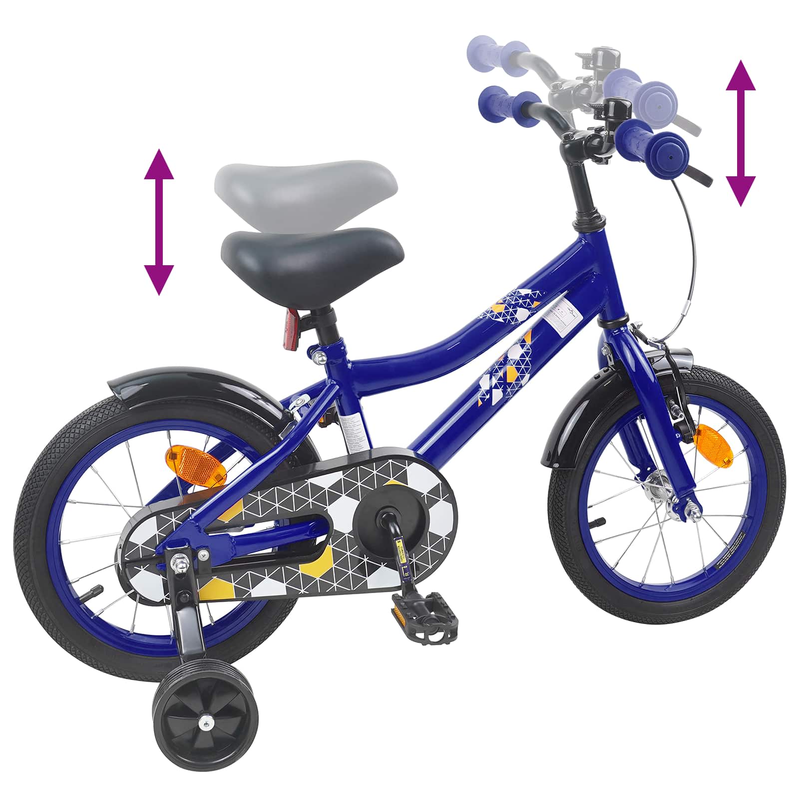 Bicicletta per Bambini 14 Pollici per bambini da 3 a 5 anni