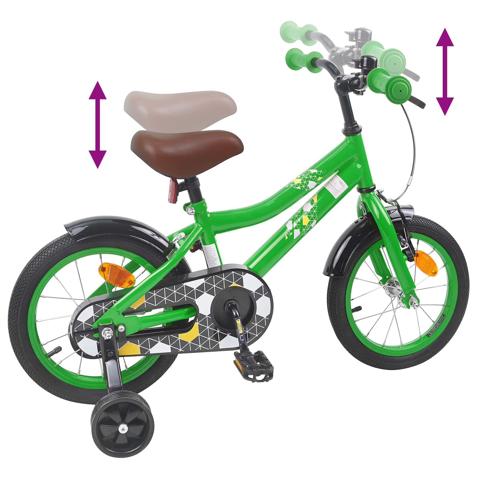Bicicletta per Bambini 14 Pollici per bambini da 3 a 5 anni