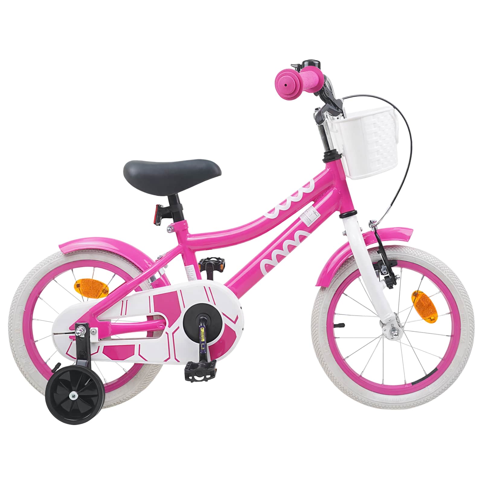 Bicicletta per Bambini 16 Pollici per bambini di 4-6 anni Rosa