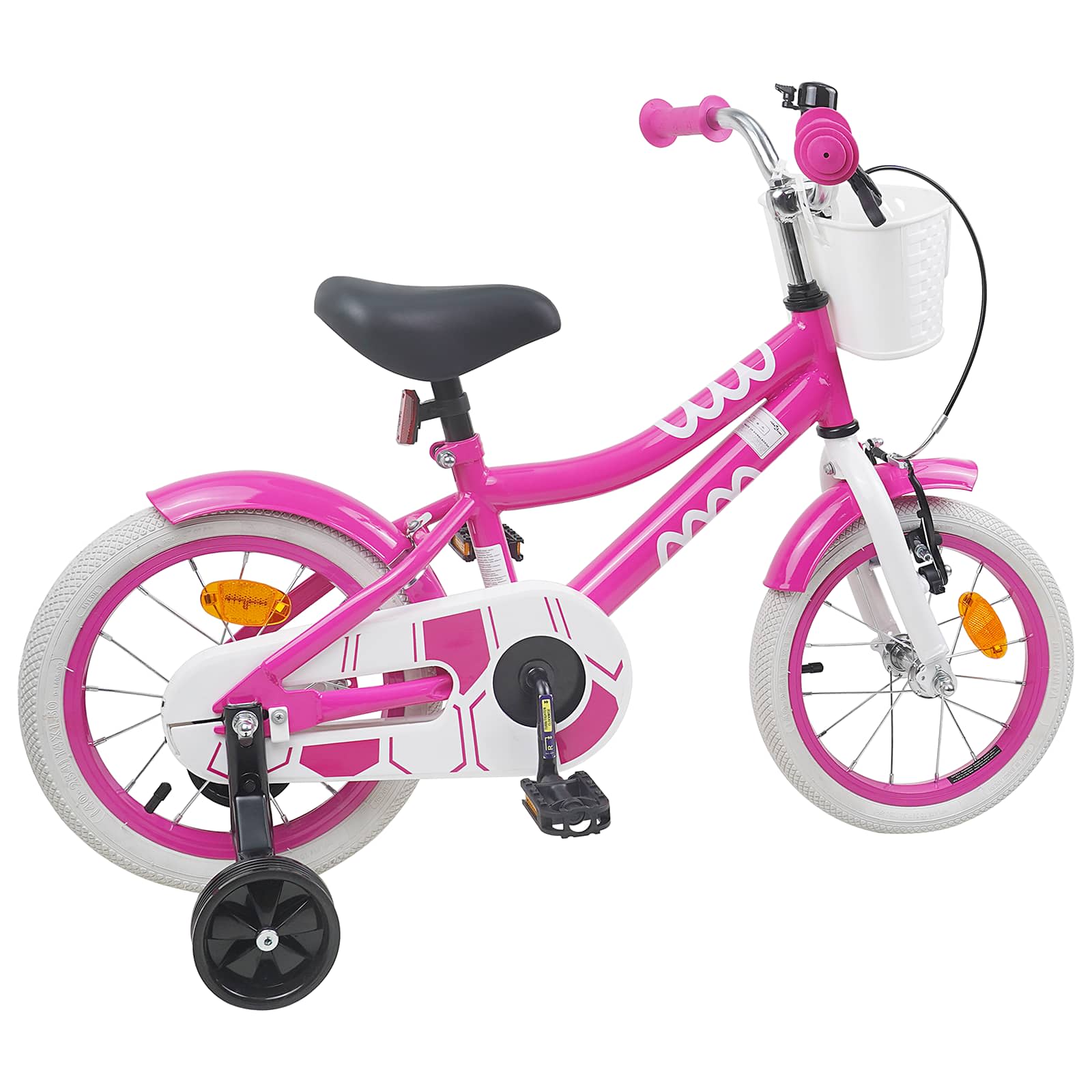 Bicicletta per Bambini 16 Pollici per bambini di 4-6 anni Rosa
