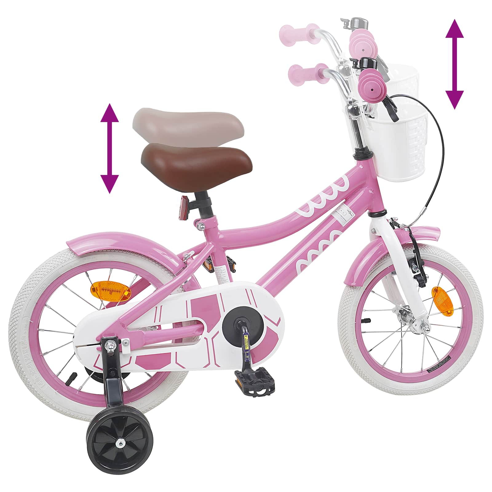 Bicicletta per Bambini 14 Pollici per bambini da 3 a 5 anni