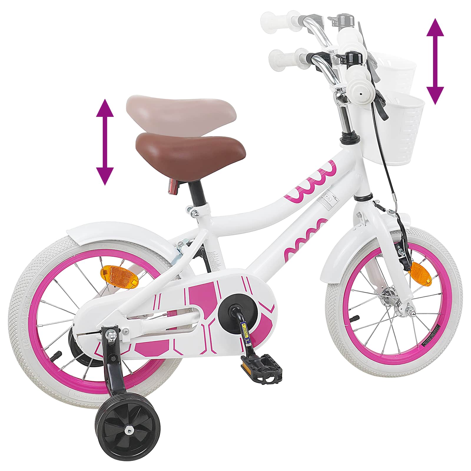 Bicicletta per Bambini 12 Pollici per bambini di 2-4 anni