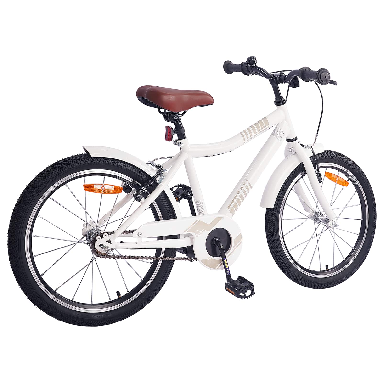 Bicicletta per Bambini 24 Pollici per 8-12 anni bianco