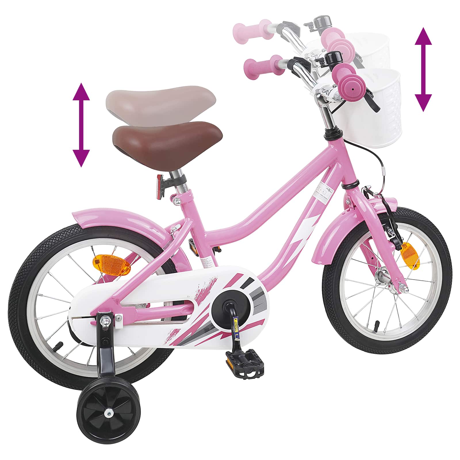 Bicicletta per Bambini 16 Pollici per bambini di 4-6 anni