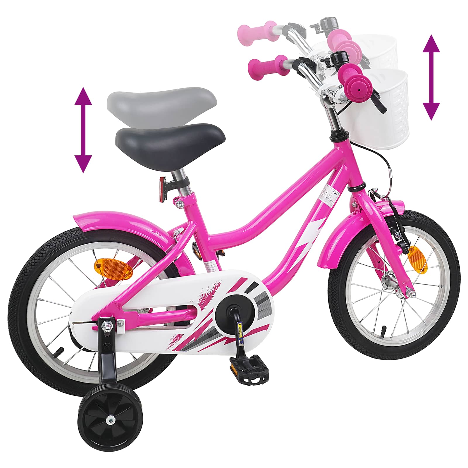 Bicicletta per Bambini 16 Pollici per bambini di 4-6 anni