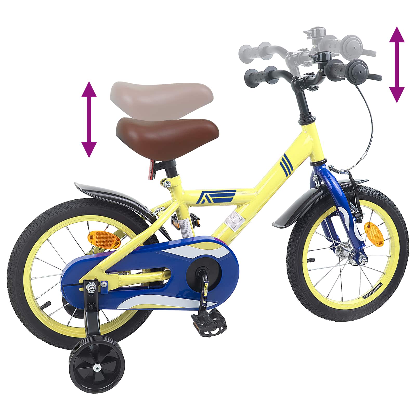 Bicicletta per Bambini 16 Pollici per bambini di 4-6 anni