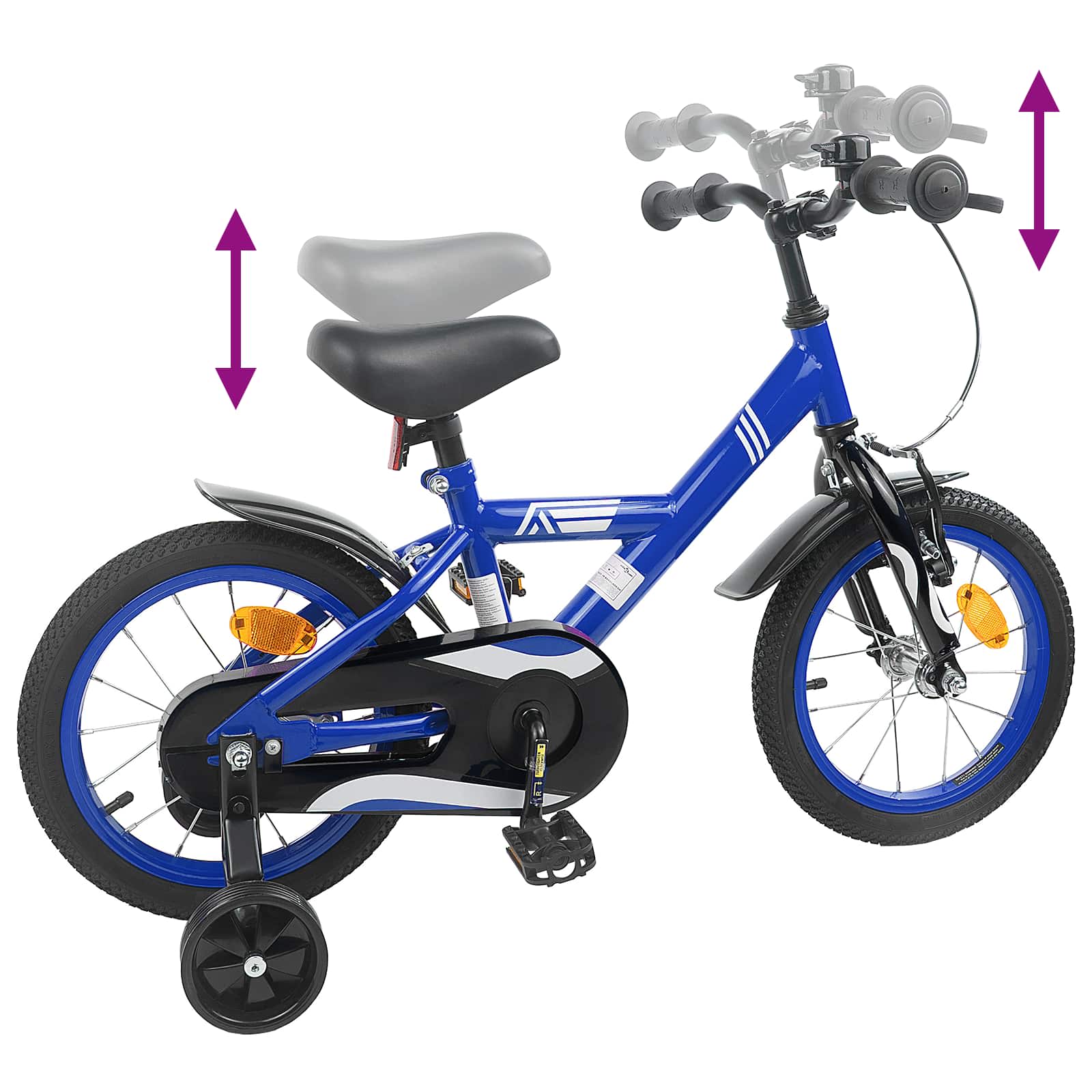 Bicicletta per Bambini 14 Pollici per bambini da 3 a 5 anni