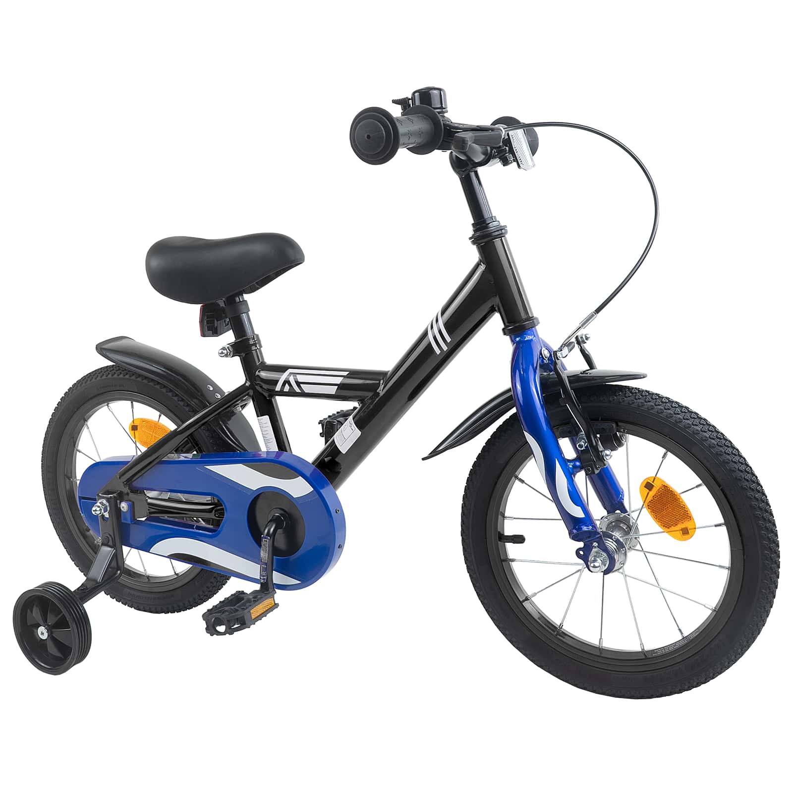 Bicicletta per Bambini 12 Pollici per bambini di 2-4 anni Nero