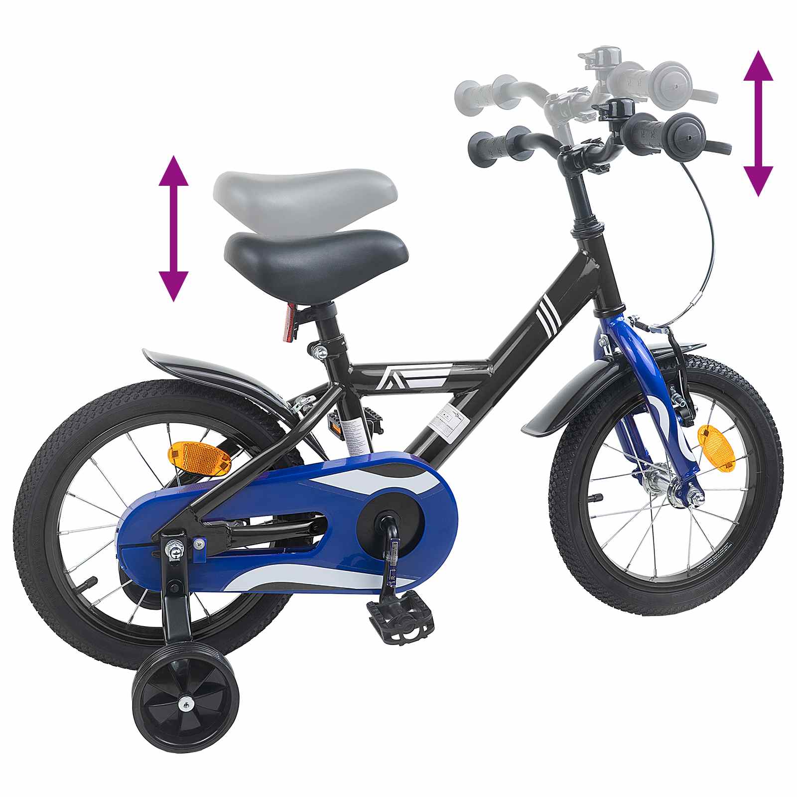 Bicicletta per Bambini 14 Pollici per bambini da 3 a 5 anni