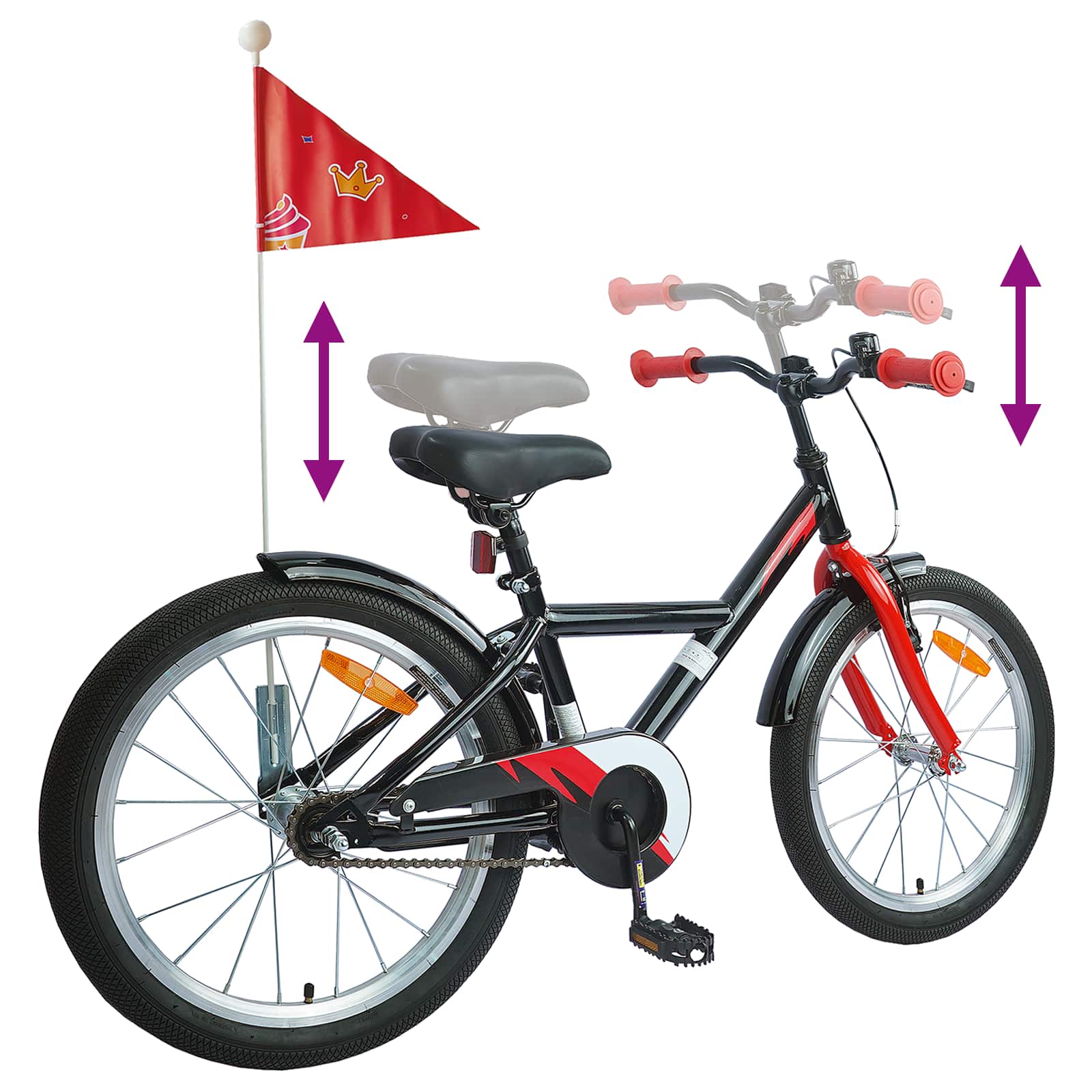 Bicicletta per Bambini 18 Pollici per bambini dai 5 ai 7 anni