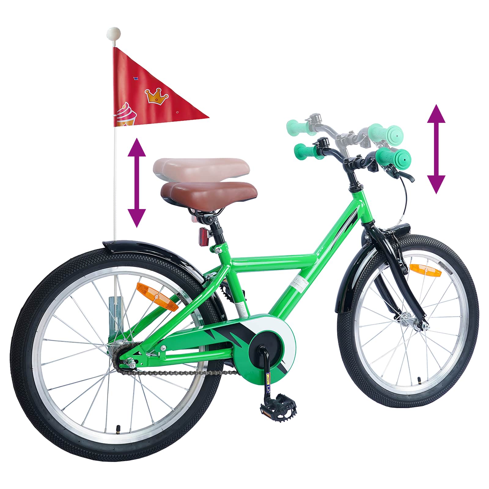 Bicicletta per Bambini 18 Pollici per bambini dai 5 ai 7 anni
