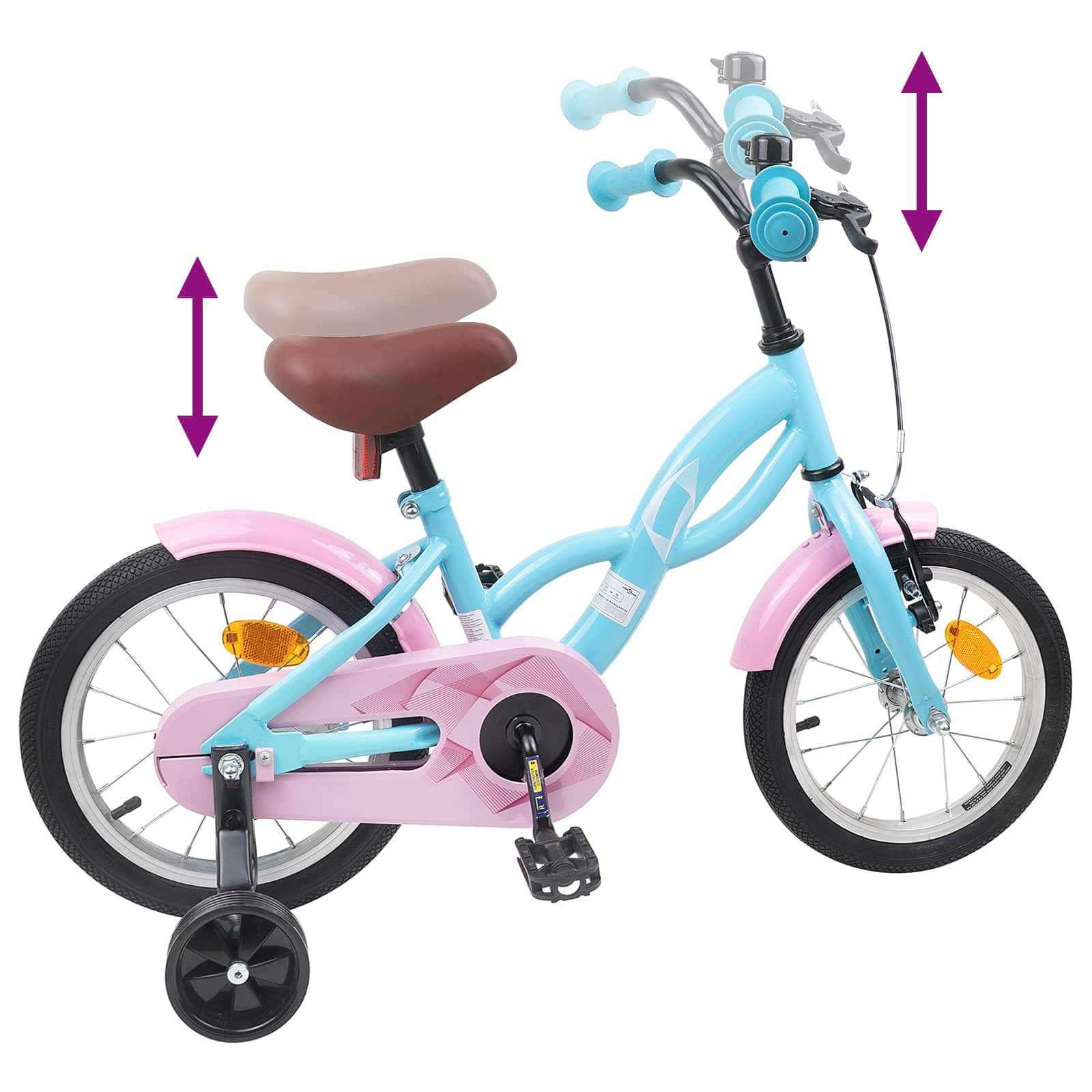 Bicicletta per Bambini 16 Pollici per bambini di 4-6 anni