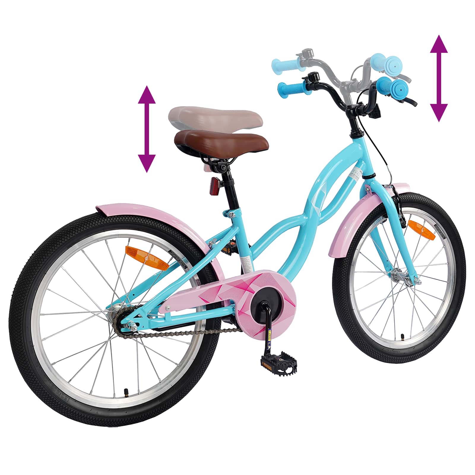 Bicicletta per Bambini 18 Pollici per bambini di 5-7 anni