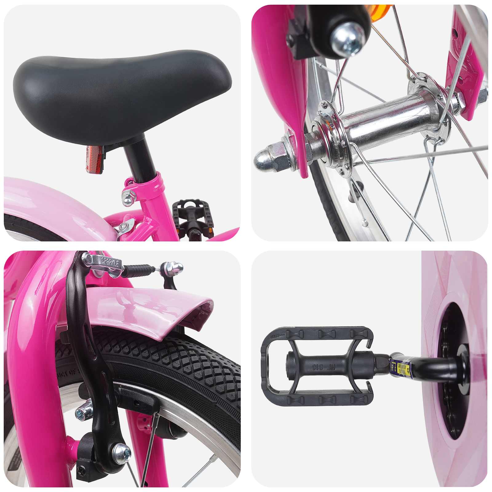 Bicicletta per Bambini 12 Pollici per bambini di 2-4 anni