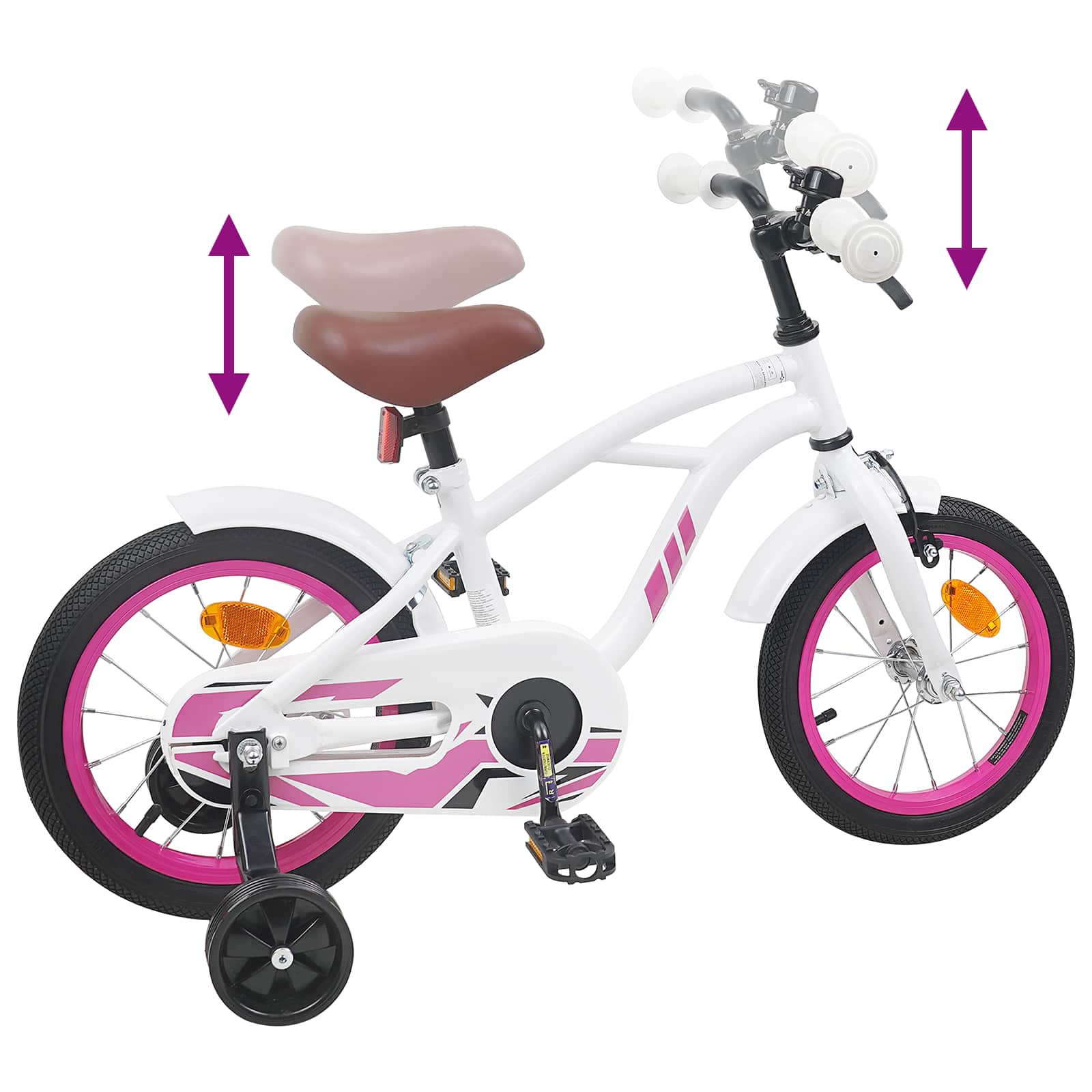 Bicicletta per Bambini 14 Pollici per bambini da 3 a 5 anni