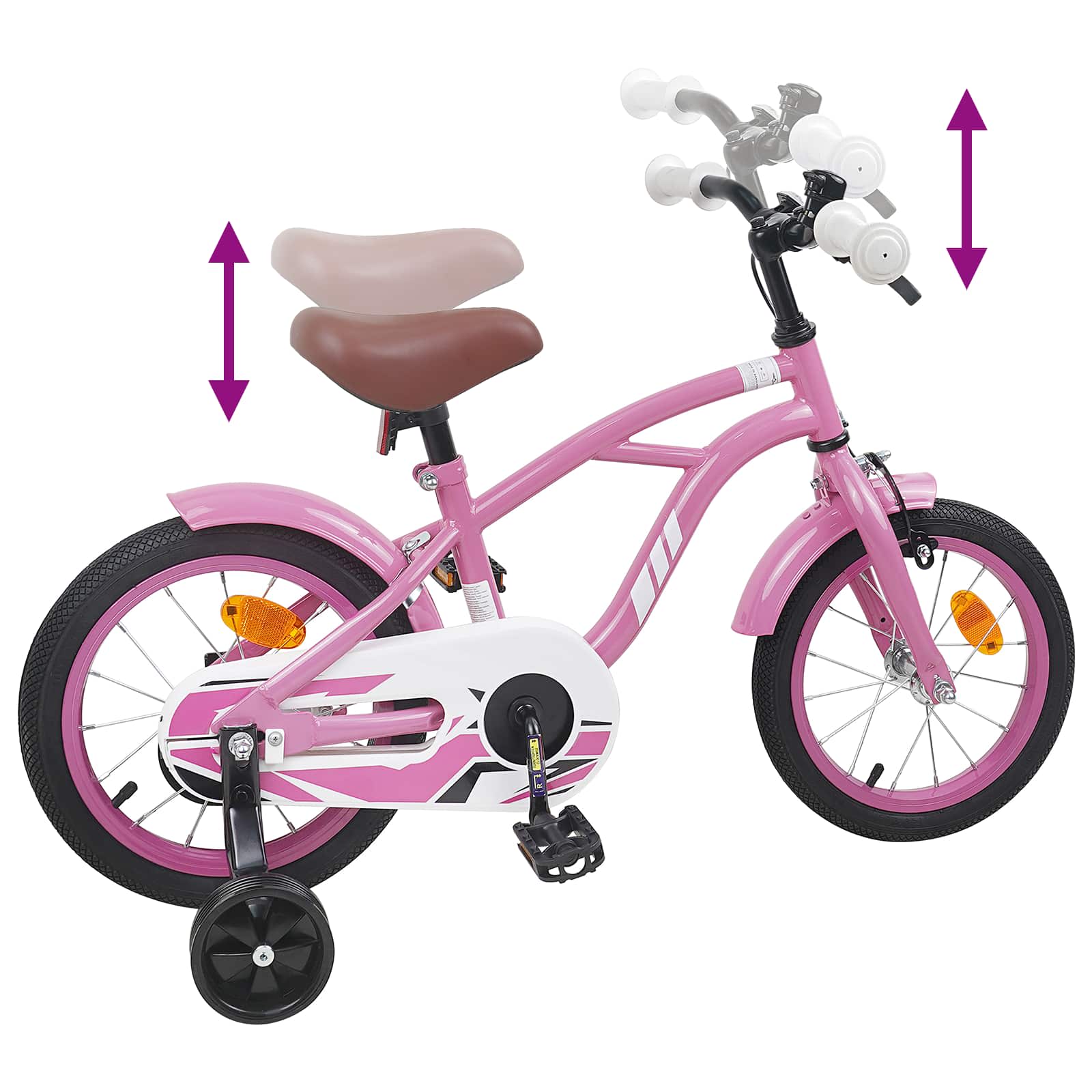 Bicicletta per Bambini 14 Pollici per bambini da 3 a 5 anni
