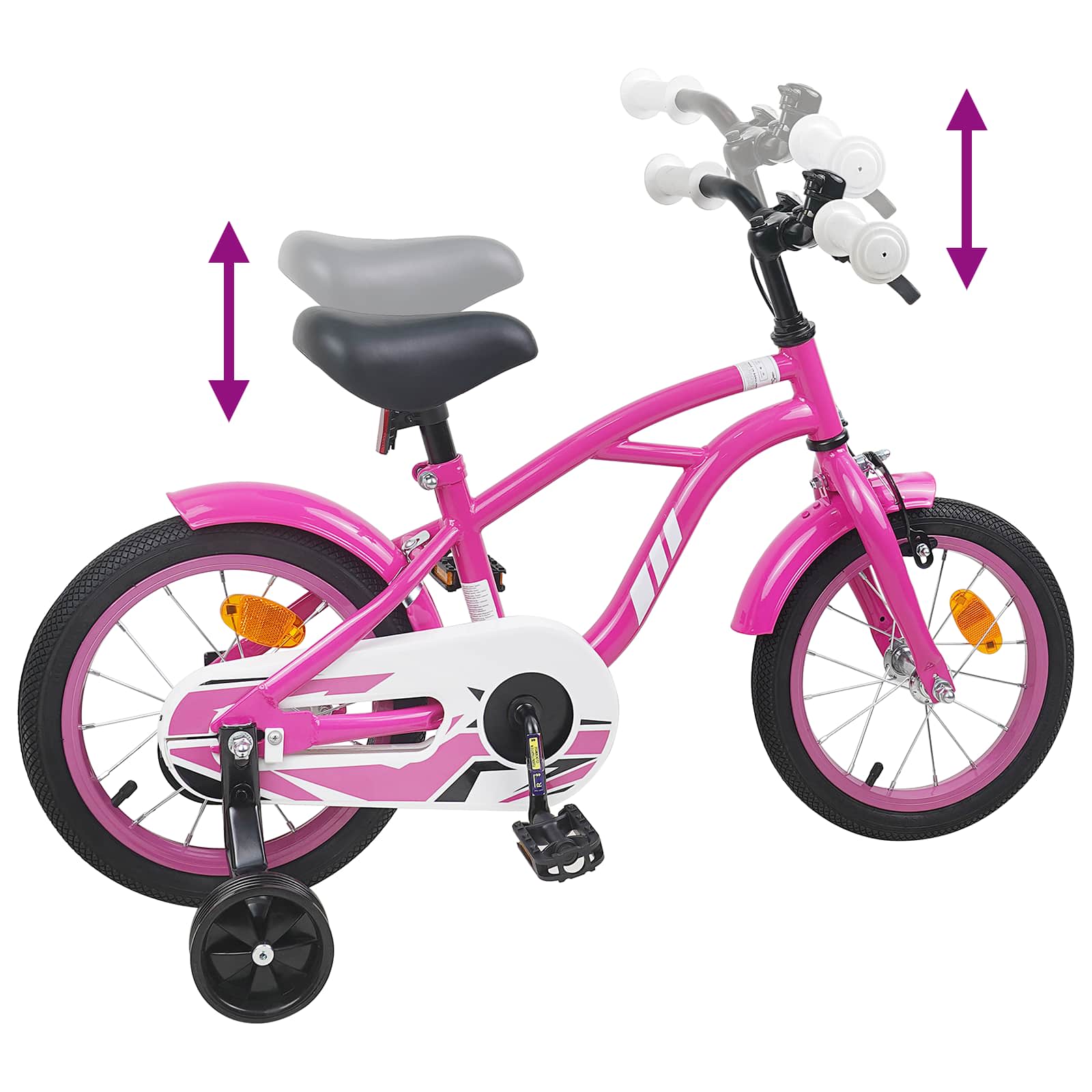 Bicicletta per Bambini 16 Pollici per bambini di 4-6 anni