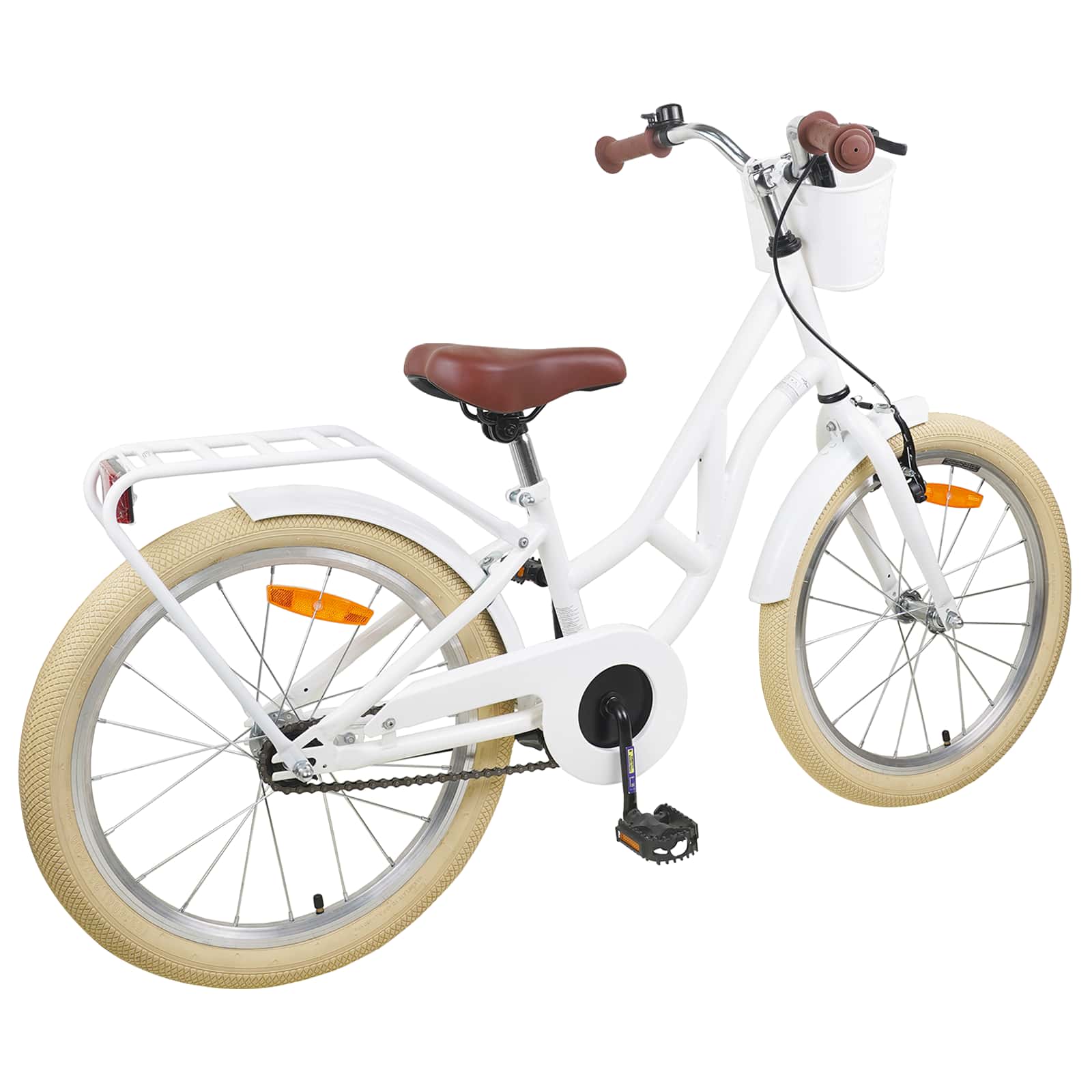 Bicicletta per Bambini 24 Pollici per 8-12 anni Bianco
