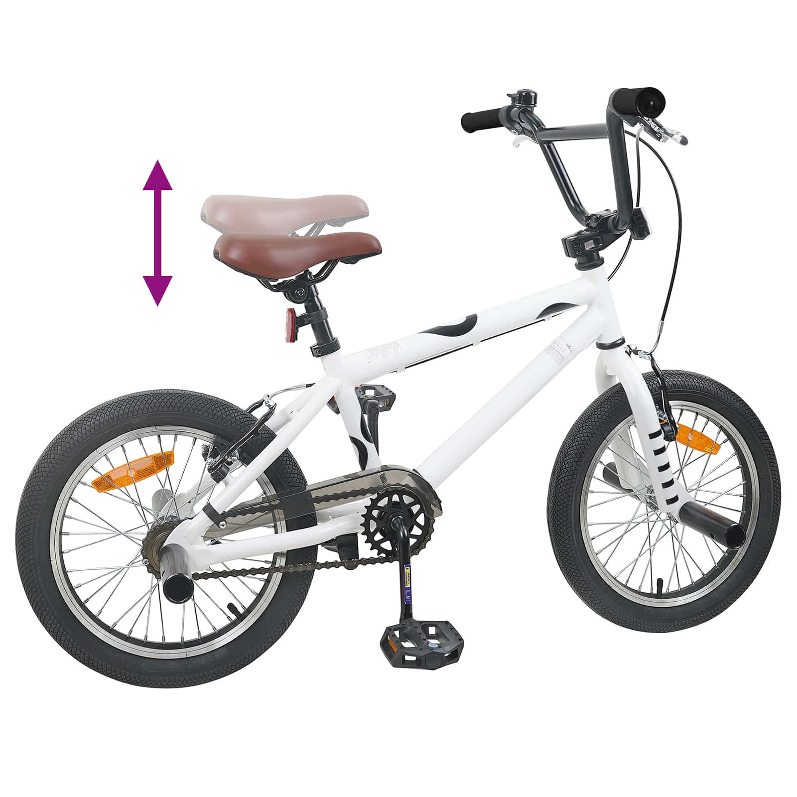 BMX 16 Pollici per 5-8 anni Bianco