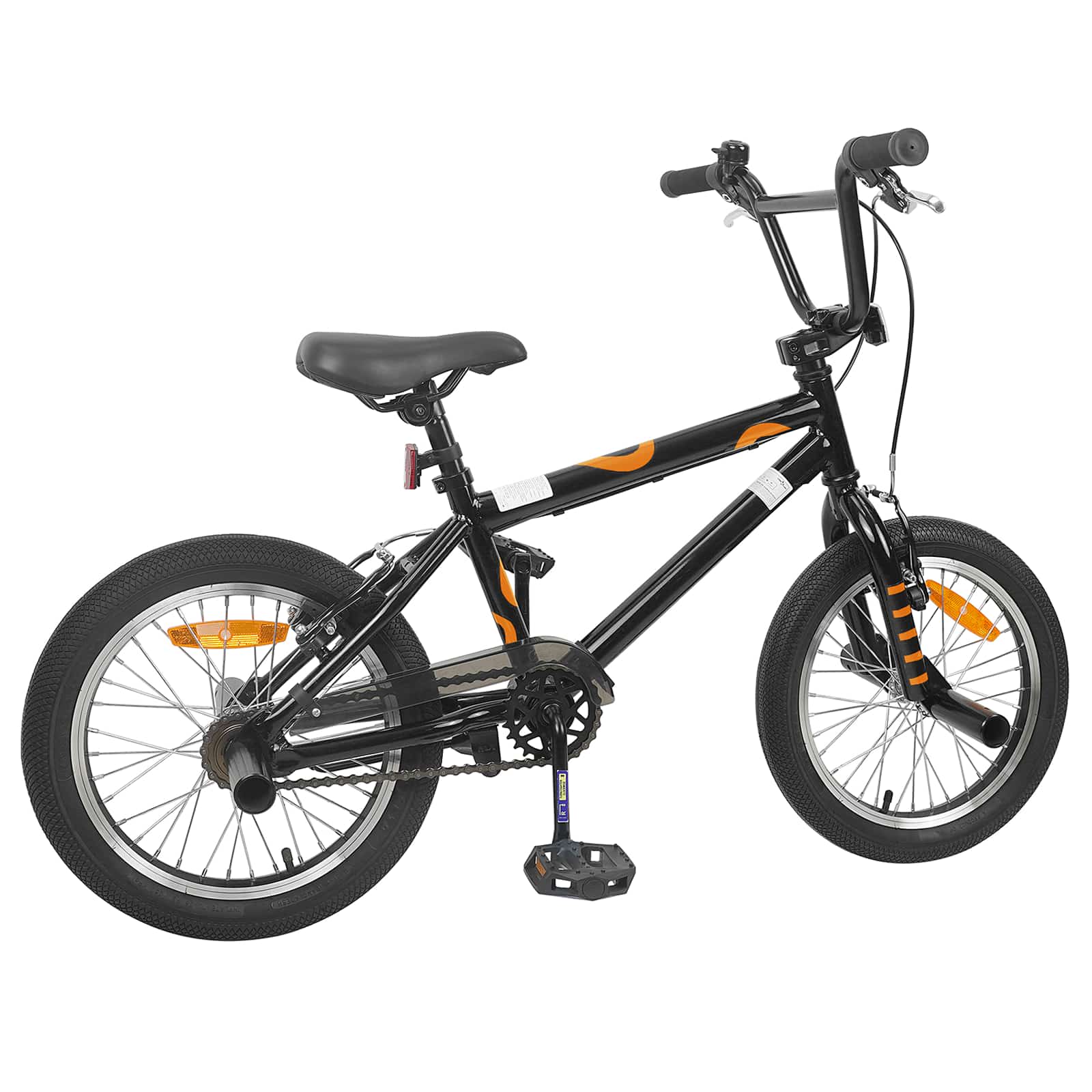 BMX 16 Pollici per 5-8 anni Nero