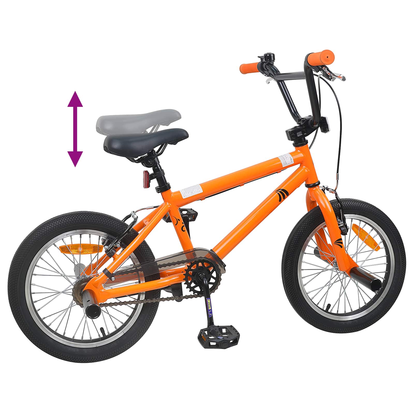 BMX 18 Pollici per bambini dai 7 ai 10 anni Arancione