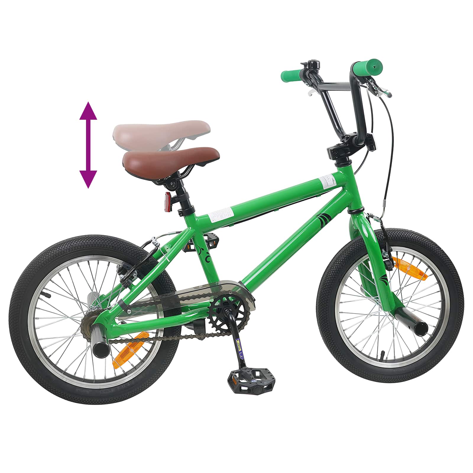 BMX 16 Pollici per 5-8 anni Verde