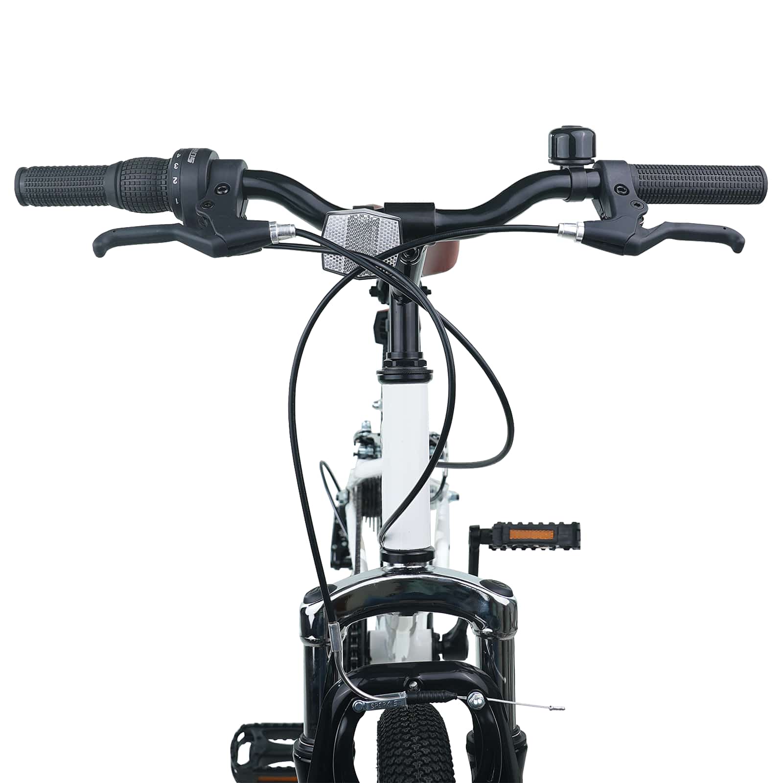 Mountain Bike 24 Pollici 6-Velocità per 8-12 anni Bianco