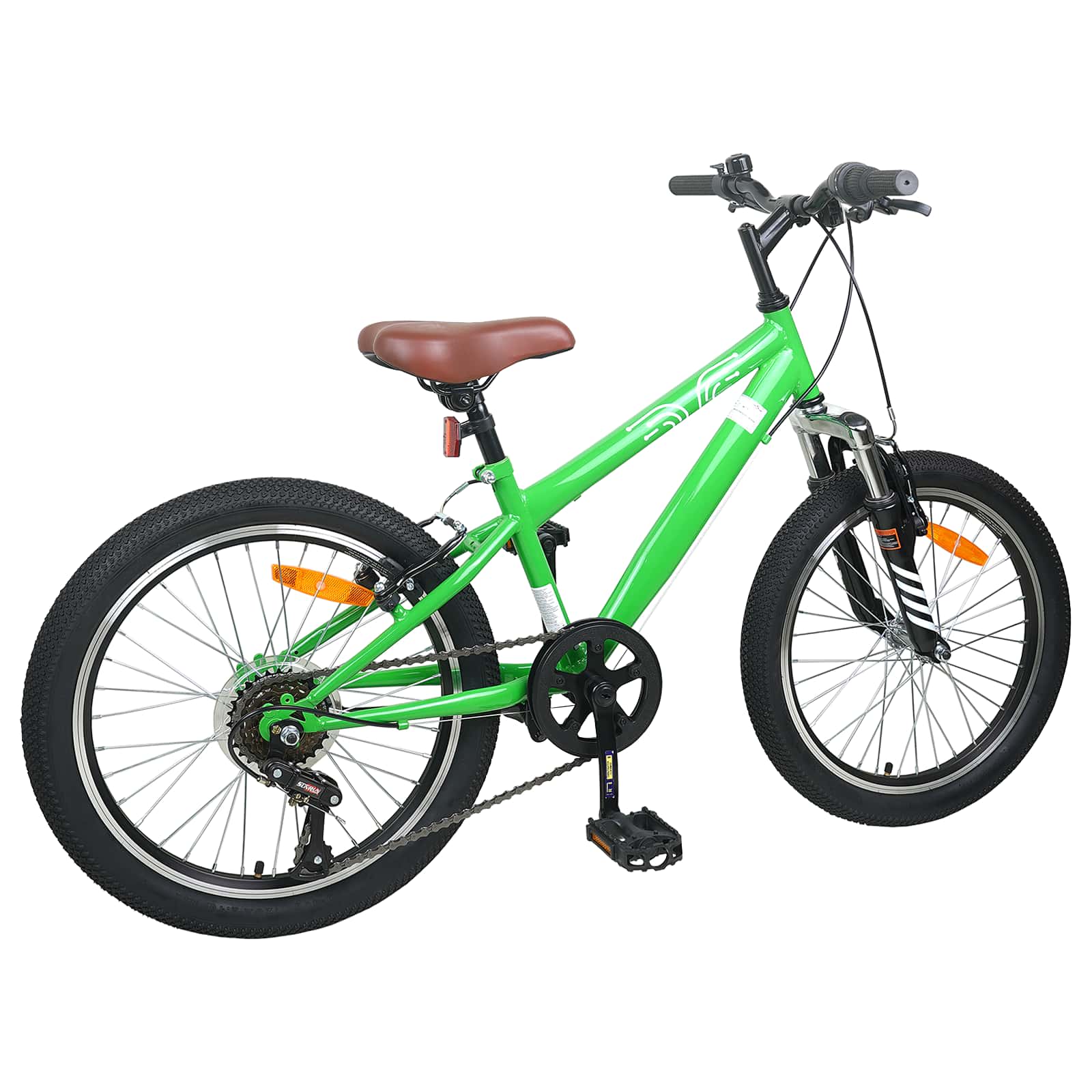 Mountain Bike 20 Pollici 6-Velocità per 5-8 anni Verde