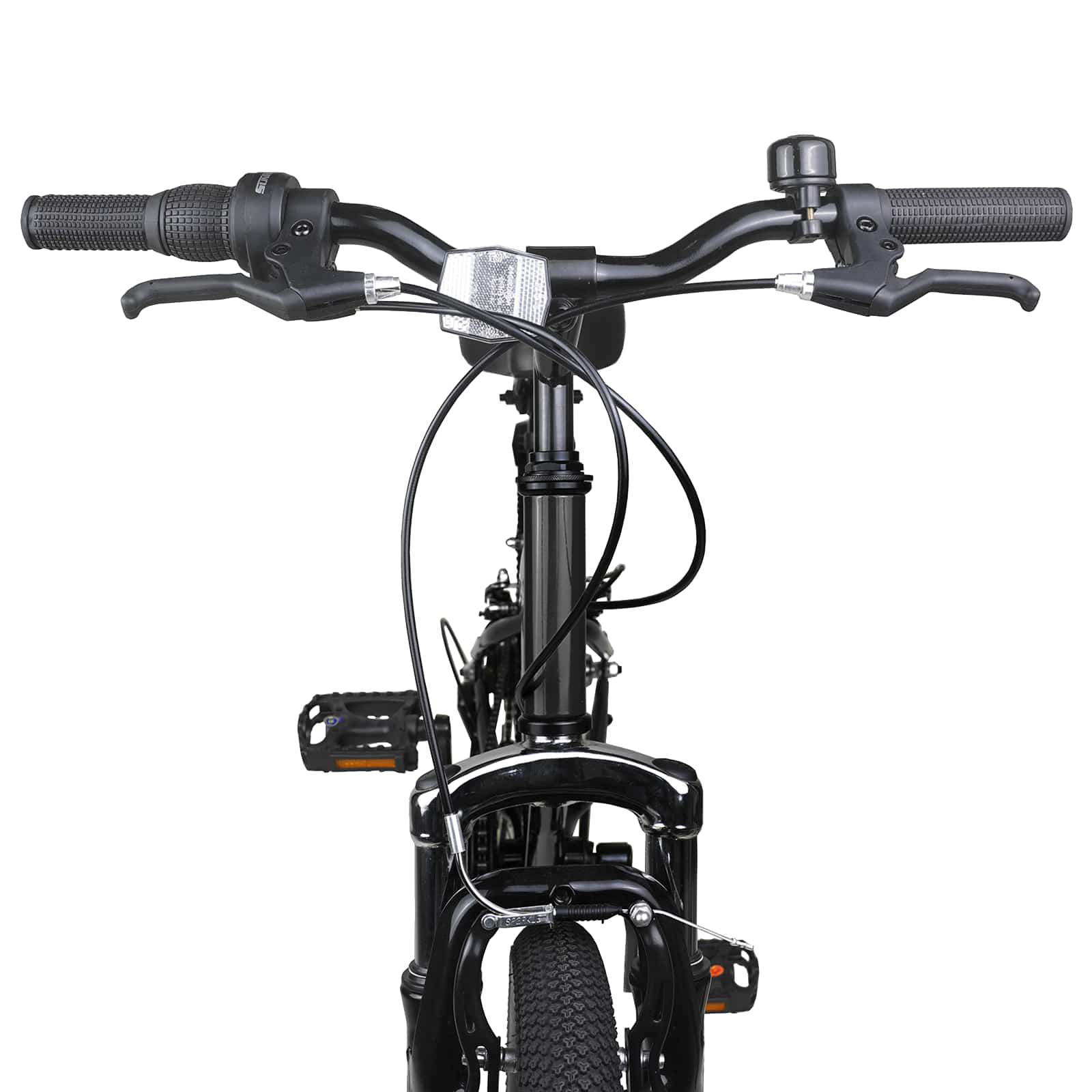 Mountain Bike 24 Pollici 6-Velocità per 8-12 anni Nero