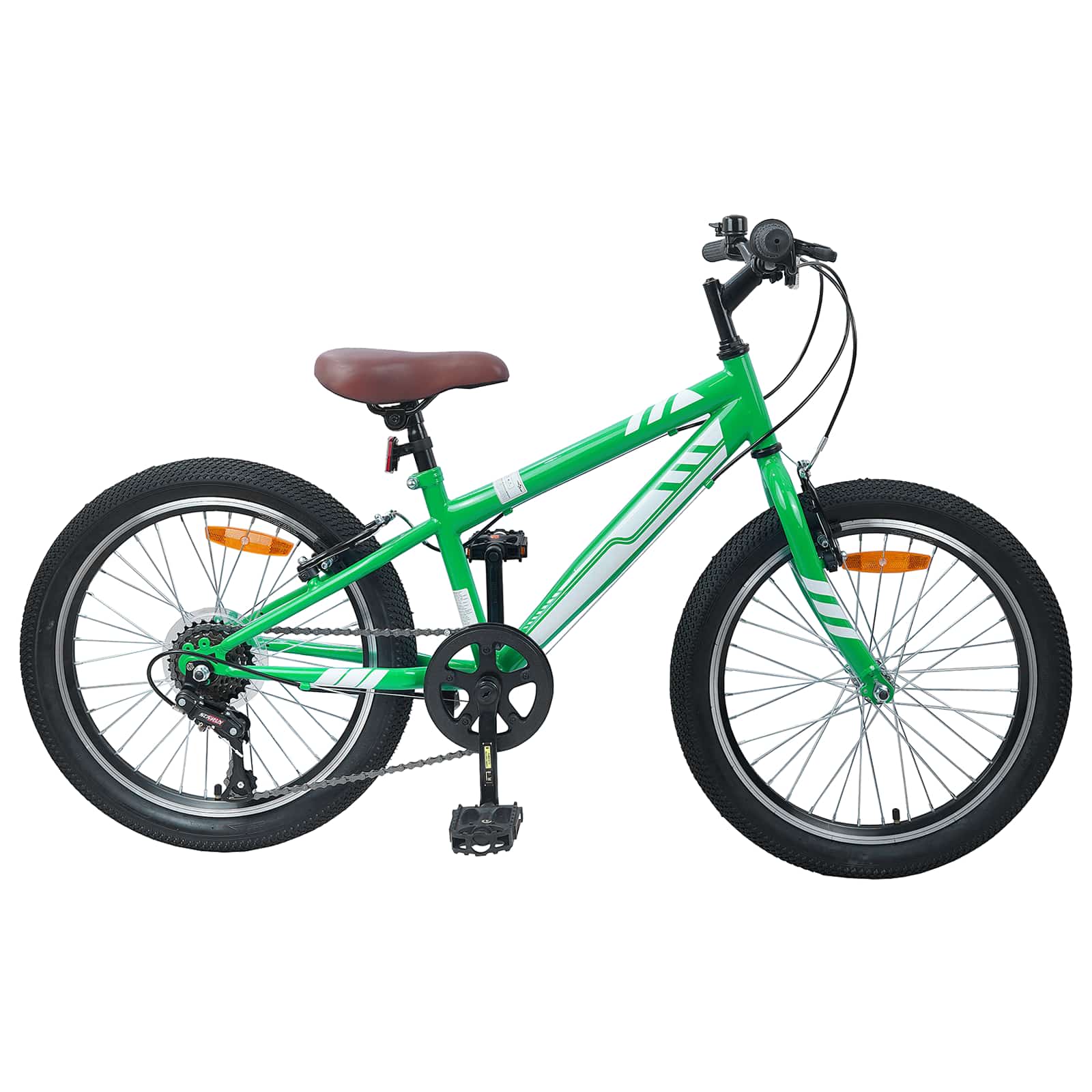 Mountain Bike 20 Pollici 6-Velocità per 5-8 anni Verde