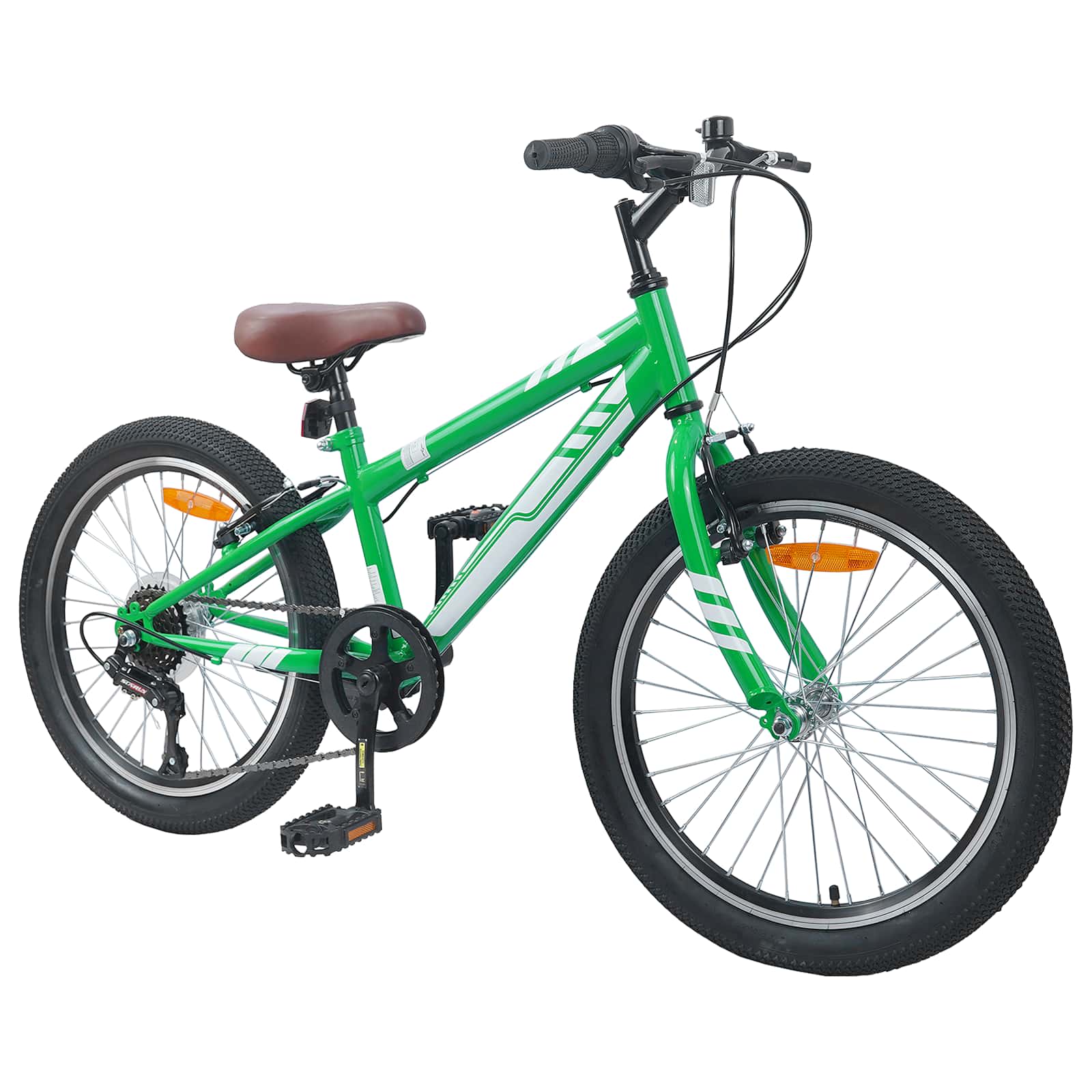 Mountain Bike 20 Pollici 6-Velocità per 5-8 anni Verde