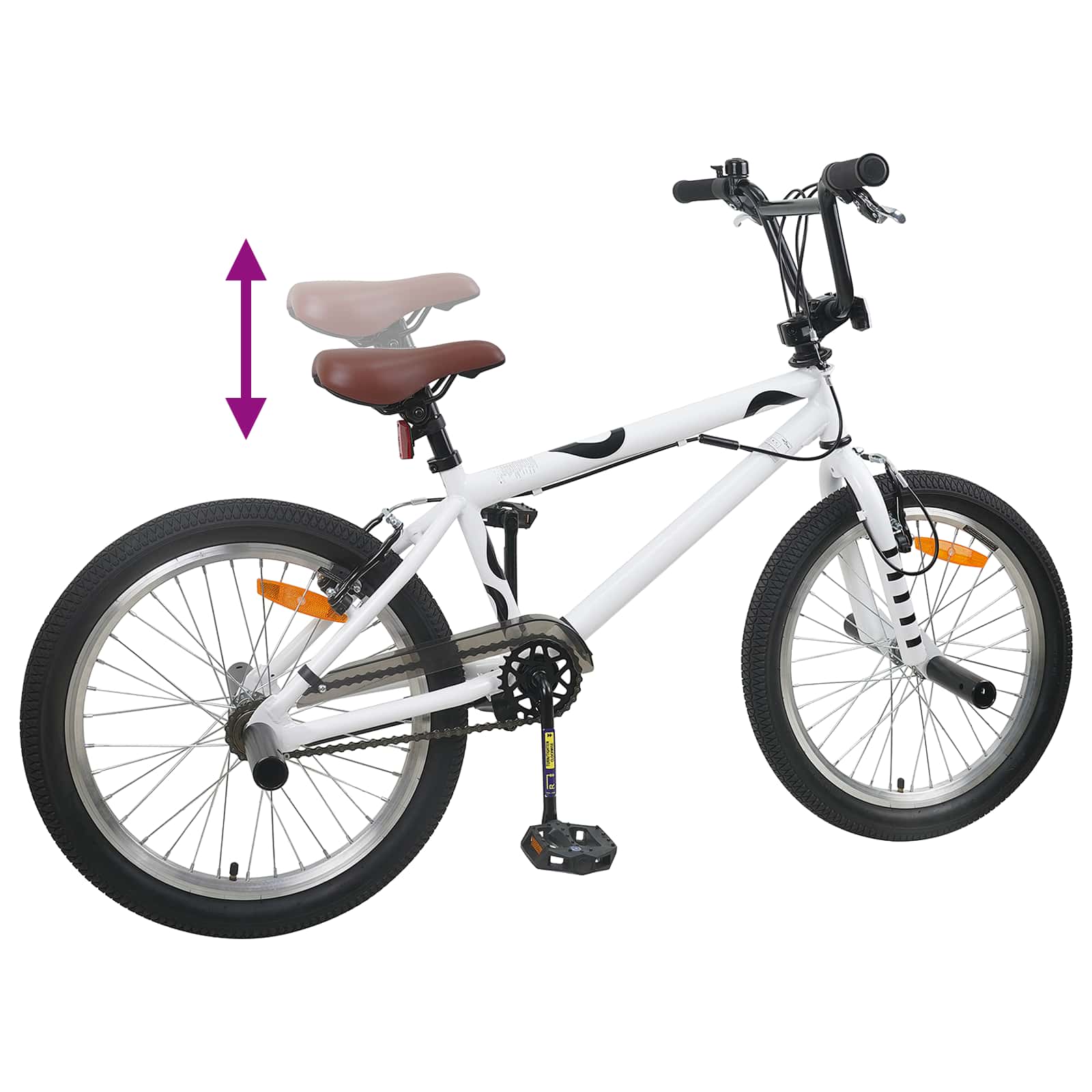 BMX 20 Pollici per oltre 9 anni Bianco