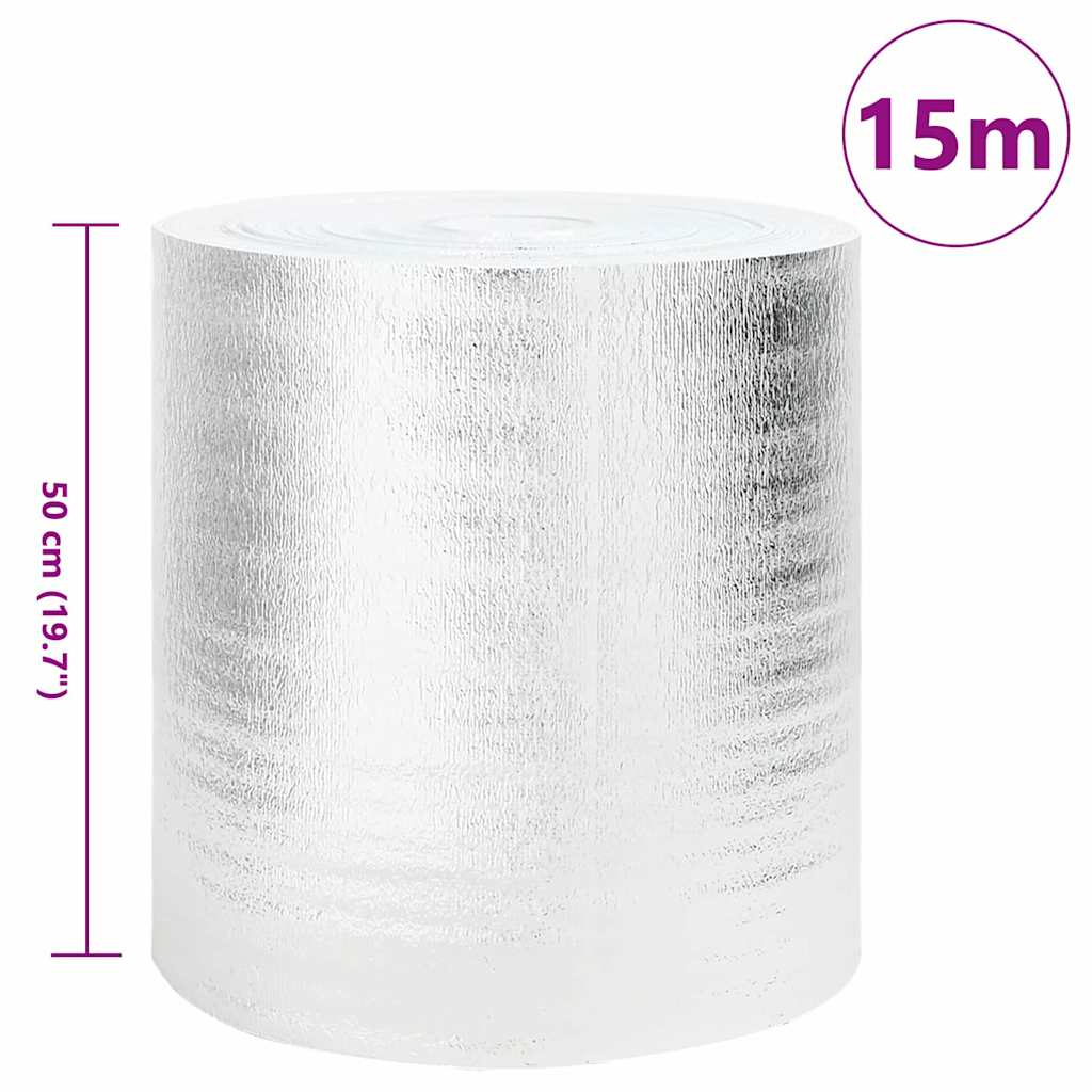 Riflettore di calore per termosifoni Argento 15 x 0,5 m