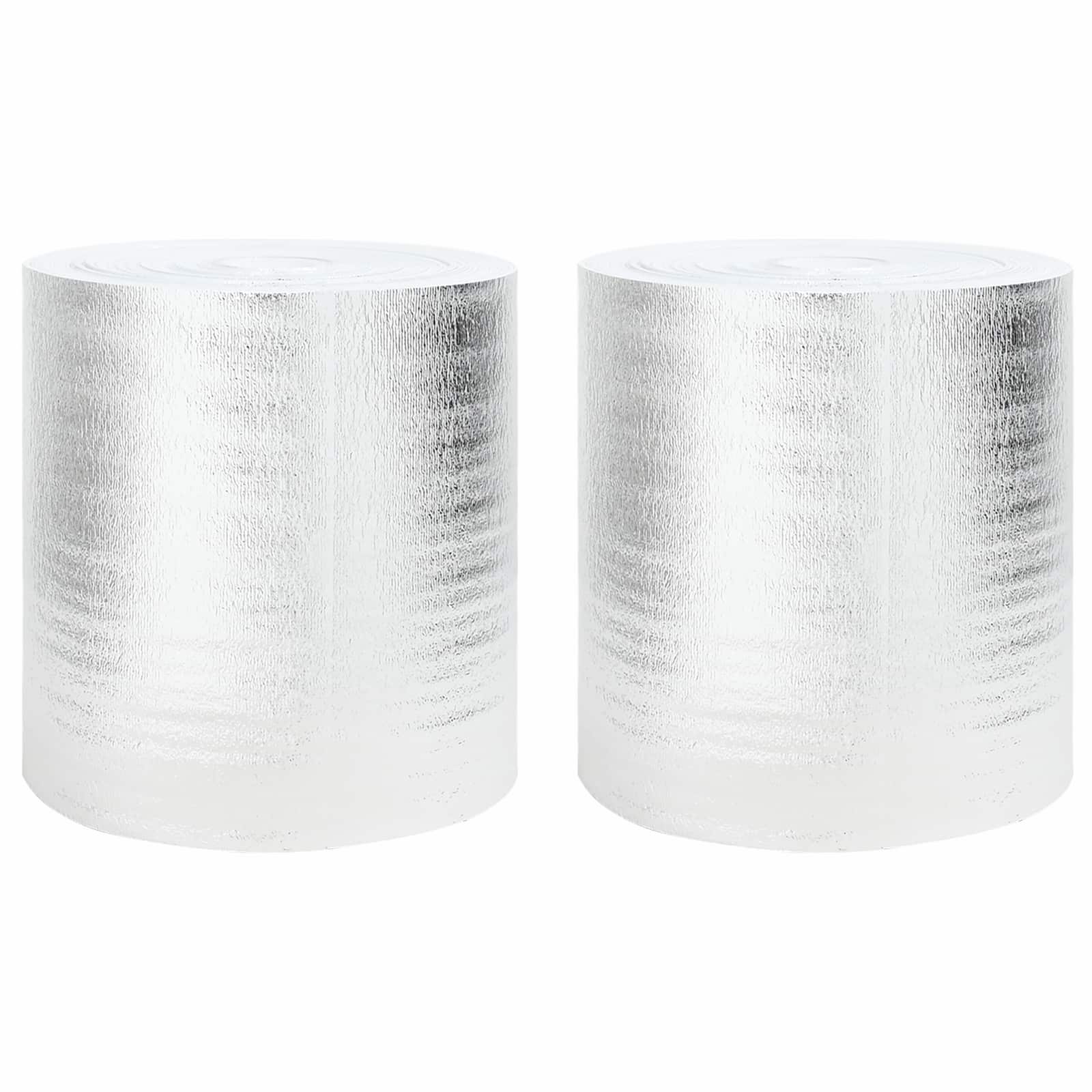 Riflettore di calore per termosifoni 2 pz Argento 25 x 0,5 m