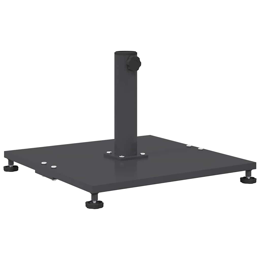 Base per ombrellone quadrata in acciaio 25,95 kg grigio
