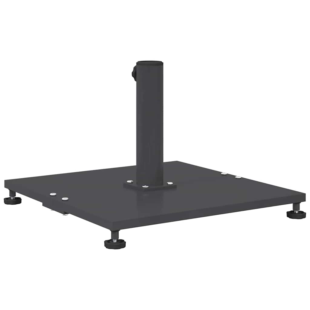 Base per ombrellone quadrata in acciaio 25,95 kg grigio