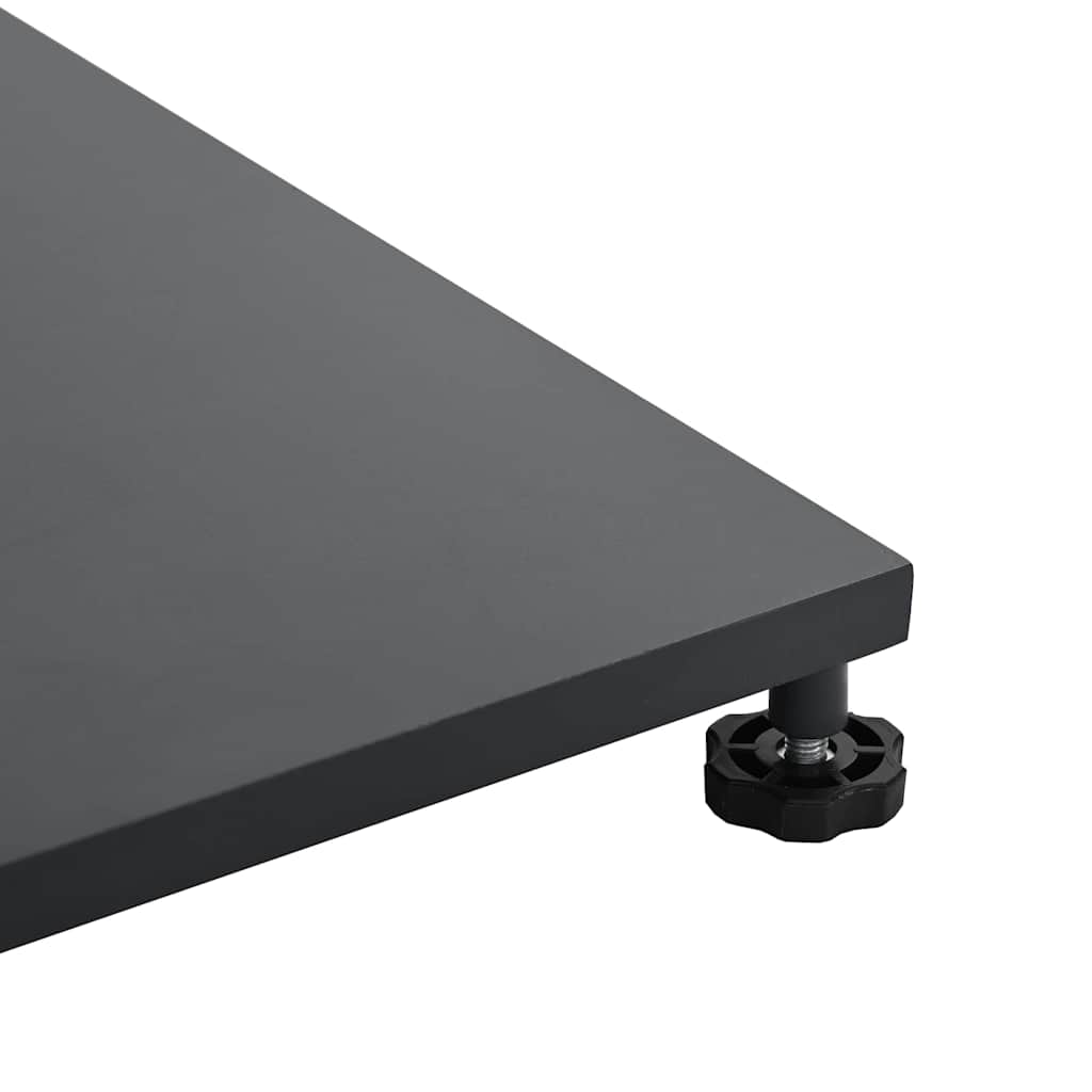 Base per ombrellone quadrata in acciaio 25,95 kg grigio