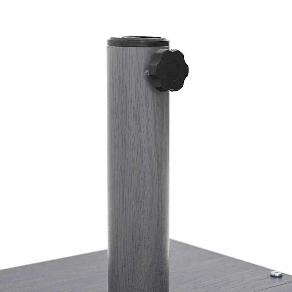 Base per ombrellone 26.75 kg Aspetto Legno Grigio Scuro