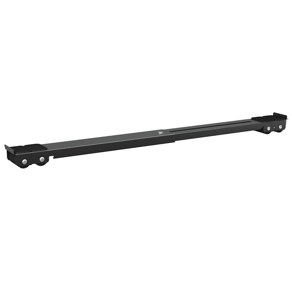 Base per lavatrice 2 pz Nero 72 x 5 x 4,5 cm