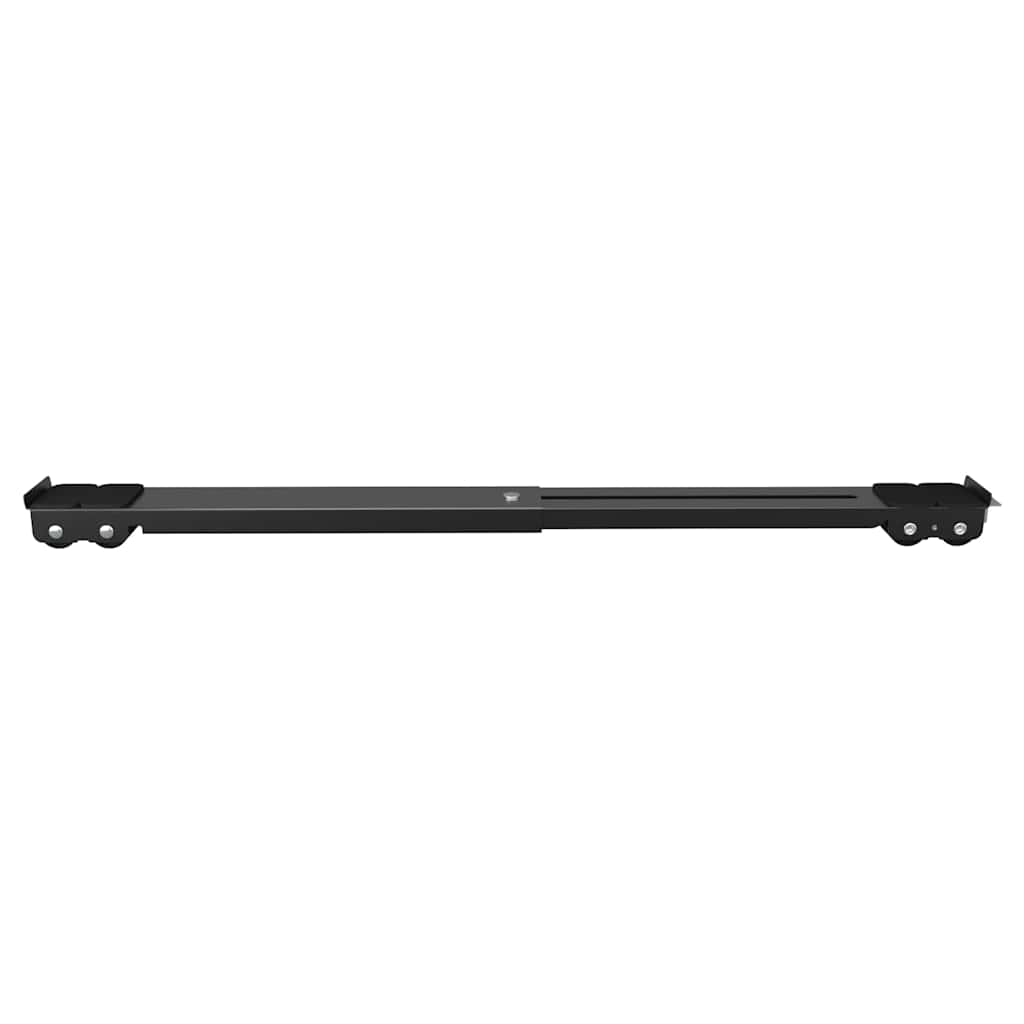 Base per lavatrice 2 pz Nero 72 x 5 x 4,5 cm