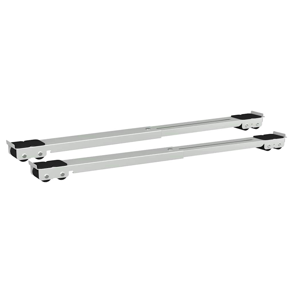 Base per lavatrice 2 pz Argento 72 x 5 x 4,5 cm