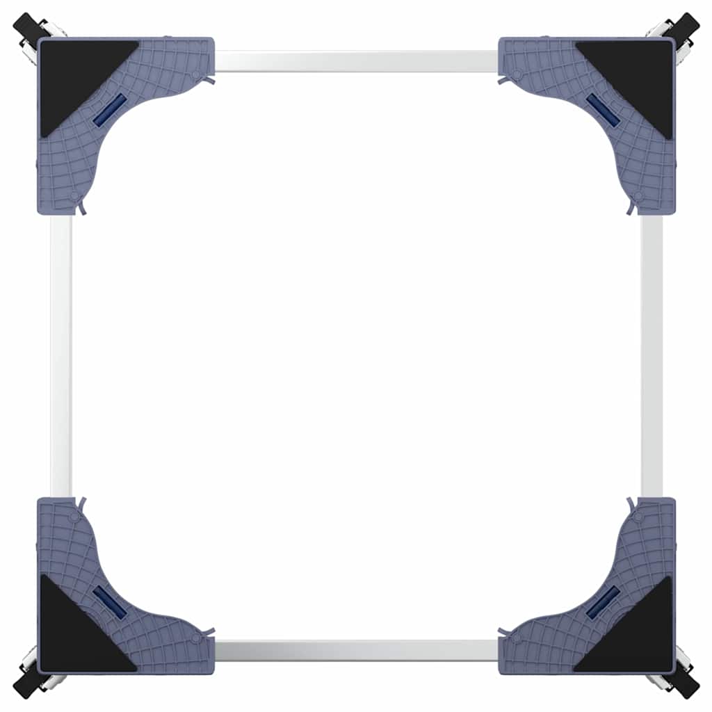 Base per lavatrice Grigio 66 x 66 x 12 cm Acciaio inossidabile