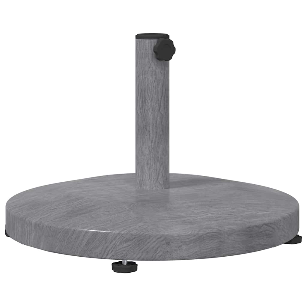 Base per ombrellone 24.35 kg Aspetto Legno Grigio Scuro Rotondo
