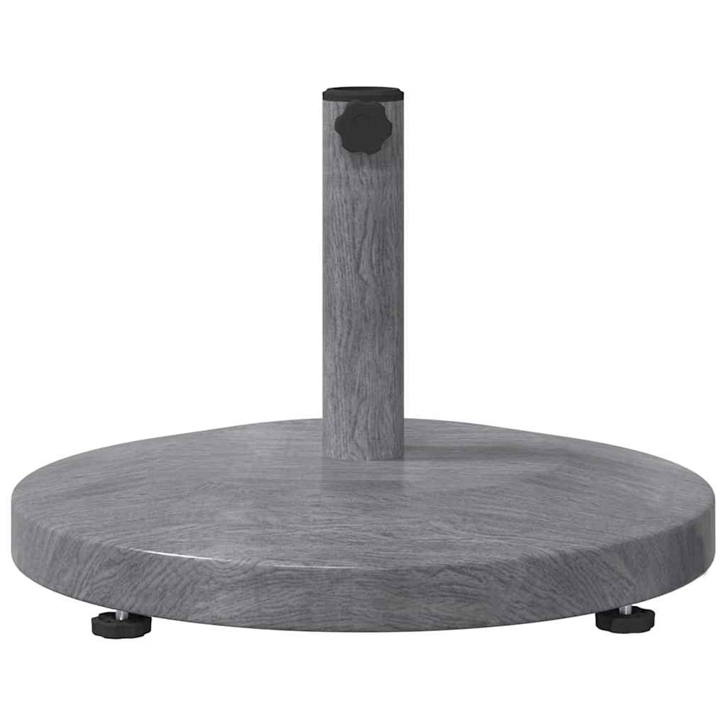 Base per ombrellone 24.35 kg Aspetto Legno Grigio Scuro Rotondo